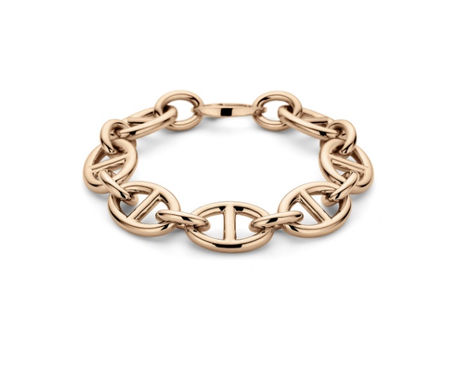 18krt rosegouden armband marine 16 mm 20,5 cm